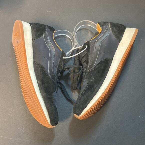 Vans Men's Black Orange UltraCush Suede Athletic Trainer Sneaker sz 7 minimalist - Picture 8 of 10